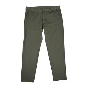 BYLT Basics Men's XXL Everyday Pant 2.0 Dark Green Stretch Comfort Athleisure